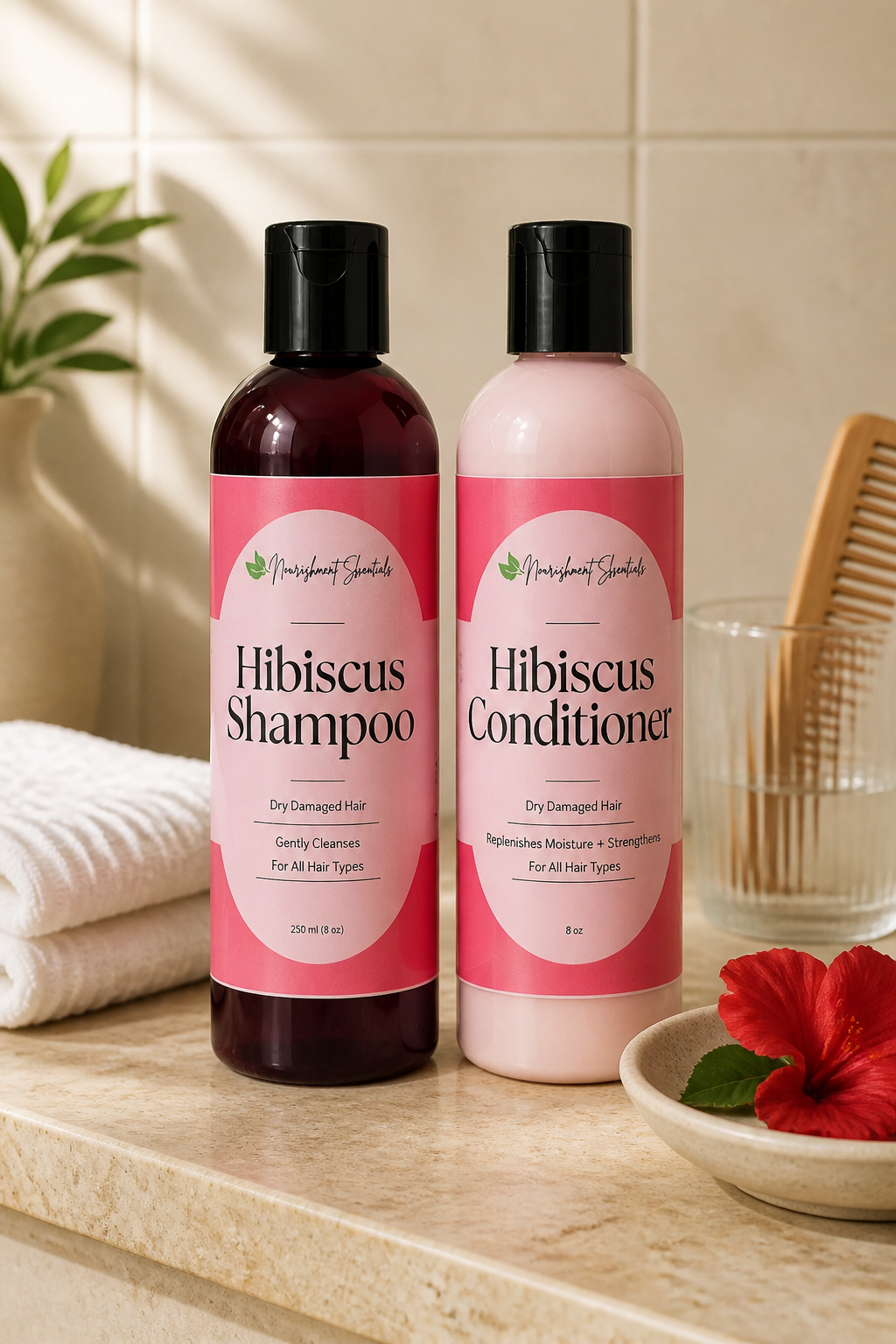 Hibiscus Shampoo & Conditioner Set